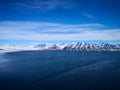 Expedition on ship and boat in Svalbard norway landscape ice nature of the glacier mountains of Spitsbergen Longyearbyen Svalbard Royalty Free Stock Photo