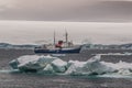 Expedition ship, cruise in Antarctic