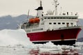 Expedition Ship - Scoresby Sound - Greenland Royalty Free Stock Photo