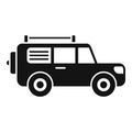 Expedition vehicle icon simple vector. Adventure outdoor Royalty Free Stock Photo