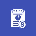 Expense report vector icon