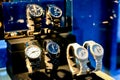 Expensive Designer Rado Wrist Watches on display in Up-Market retail store