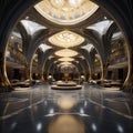 expensive designer royal interior with exclusive luxury elements