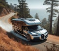 expensive fast sports supercar design camper van conversion for digital nomad avdenture weekender