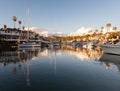 Expensive homes and boats ventura Royalty Free Stock Photo