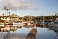 Expensive homes and boats ventura Royalty Free Stock Photo