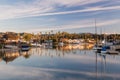 Expensive homes and boats ventura Royalty Free Stock Photo