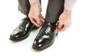 Expensive Mens Shoes Royalty Free Stock Photo