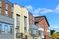 Expensive modern house with huge windows in Montreal Royalty Free Stock Photo