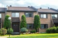 Expensive modern townhouses with huge windows Royalty Free Stock Photo