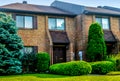 Expensive modern townhouses with huge windows Royalty Free Stock Photo