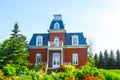 Expensive old house with huge windows in Montreal Royalty Free Stock Photo