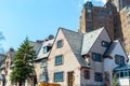 Expensive old house with huge windows in Montreal Royalty Free Stock Photo