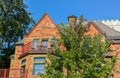 Expensive old houses with huge windows in Montreal Royalty Free Stock Photo