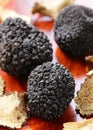 Expensive rare black truffle mushroom Royalty Free Stock Photo