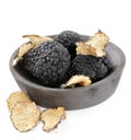 Expensive rare black truffle mushroom Royalty Free Stock Photo