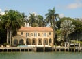 Expensive waterfront home Royalty Free Stock Photo