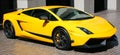 Expensive Yellow Car Royalty Free Stock Photo