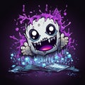 Byte Banshee - Cute and Amusing Gaming Logo Royalty Free Stock Photo