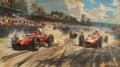 Vintage Speed: Thrilling Formula One Race in 1930s America