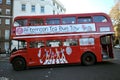 B Bakery Afternoon Tea Bus London Tour in a vintage double-decker red bus