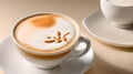 AI-Generated Kinako Latte: Japanese Fusion of Latte Elegance with Roasted Soybean Powder