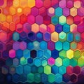 Abstract Hexagonal Puzzle Artwork