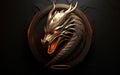 Regal Emblem: Dragon Head Logo Concept