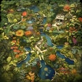 Aerial Symphony: Bird's-Eye View of Exotic Gardens