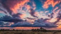 Golden Hour Elegance: Majestic Cloud Formation