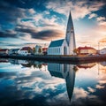 Reykjavik: Blending Hallgrimskirkja Church with the Blue Lagoon