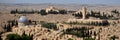 Israel, Jerusalem, Mount of Olives with the Church of All Nations, famous for its golden domes and mosaics Royalty Free Stock Photo