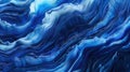 Experience the beauty of Digital Waveforms! Background smooth wave patterns from midnight blue to sky blue, interlocking