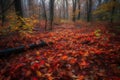 Autumnal Splendor: A Colorful Forest Floor