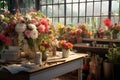 Experience the beauty of a florists worktable