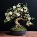 Jasmine Bonsai With Detailed Petals