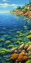 Pixel Art Of The Reef In Provence In San Francisco Renaissance Style