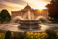 Schonbrunn Palace at Golden Hour Royalty Free Stock Photo