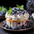 blueberry cupcakes Royalty Free Stock Photo