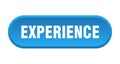 experience button. rounded sign on white background Royalty Free Stock Photo