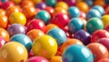 Vibrant Multicolored Glossy Balls Abstract Art Photography Perfect for Modern Decor or Digital Art Prints
