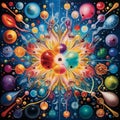 Artistic Atoms: Imaginative Fusion of Science and Creativity