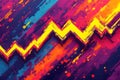Dynamic Zigzag Abstract Design A Vibrant Geometric Pattern for Modern Decor