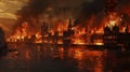 Inferno Unleashed: The Great Fire of London Engulfs History