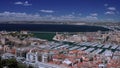 Marseille: Aerial view of city in France, Old Port of Marseille. Vieux-Port de Marseille, Le Panier and la Joliette