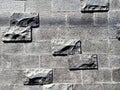 Modern stone wall design texture background