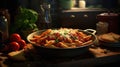 Classic Comfort: Penne Alla Vodka in Softly Lit Culinary Artisan Workshop