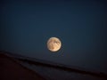 Celestial Symphony: Full Moon Dance in the Night Sky