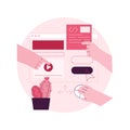 Experience design abstract concept vector illustration. Royalty Free Stock Photo