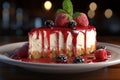 Experience the divine simplicity of New York style cheesecake, a heavenly delight